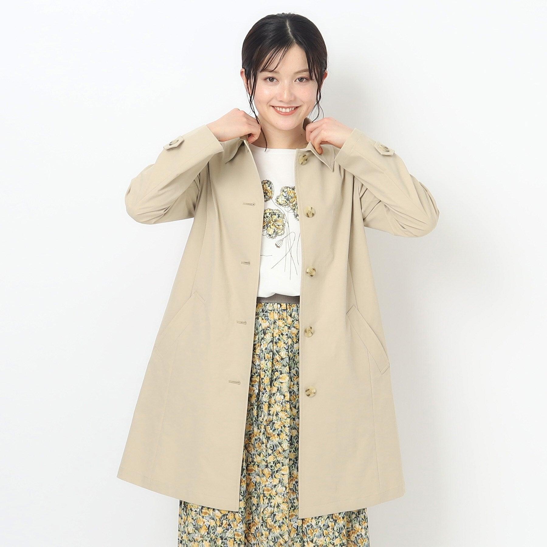 コルディア CORDIER スプリングツイル ステンカラーコート