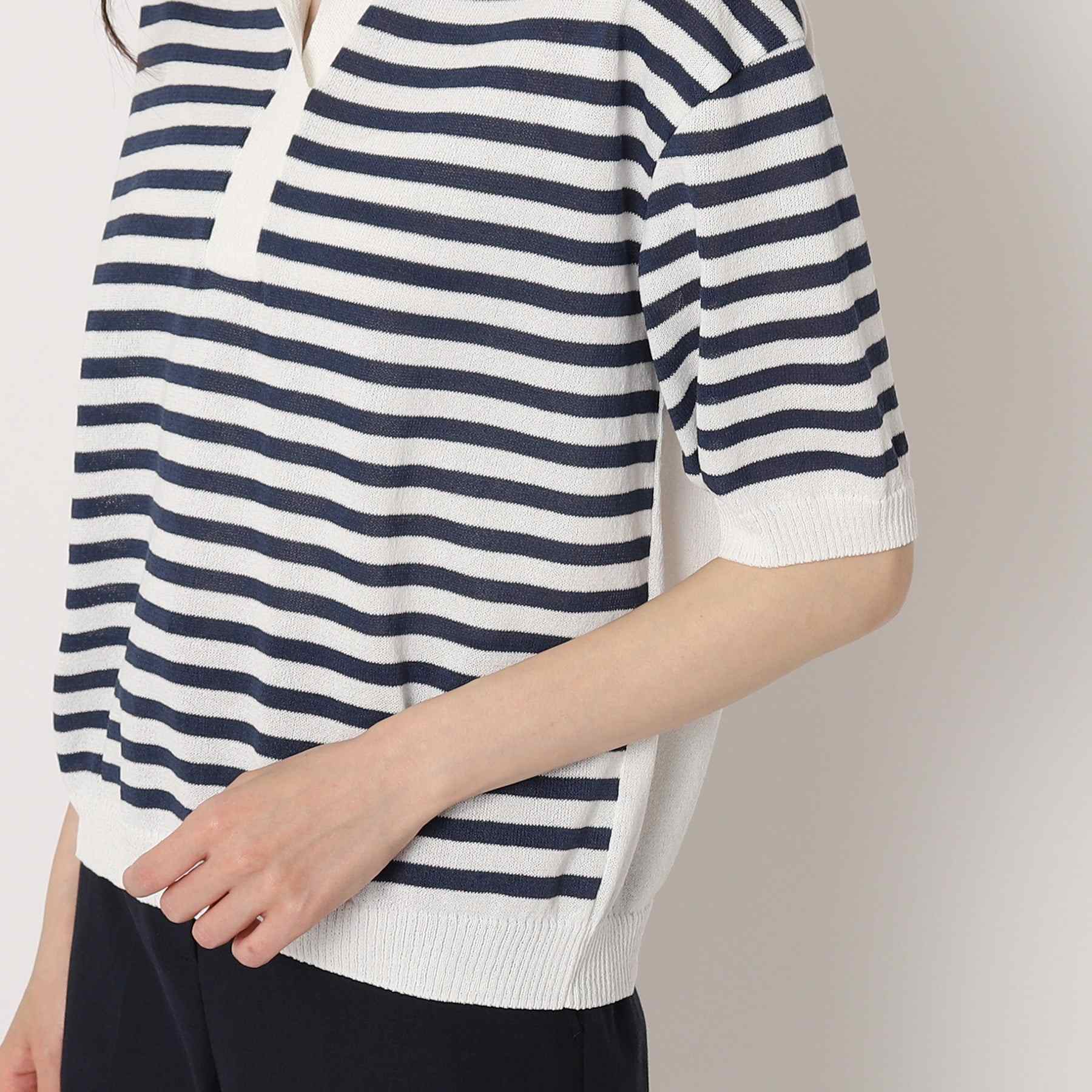コルディア CORDIER ポロデザインニット SHION