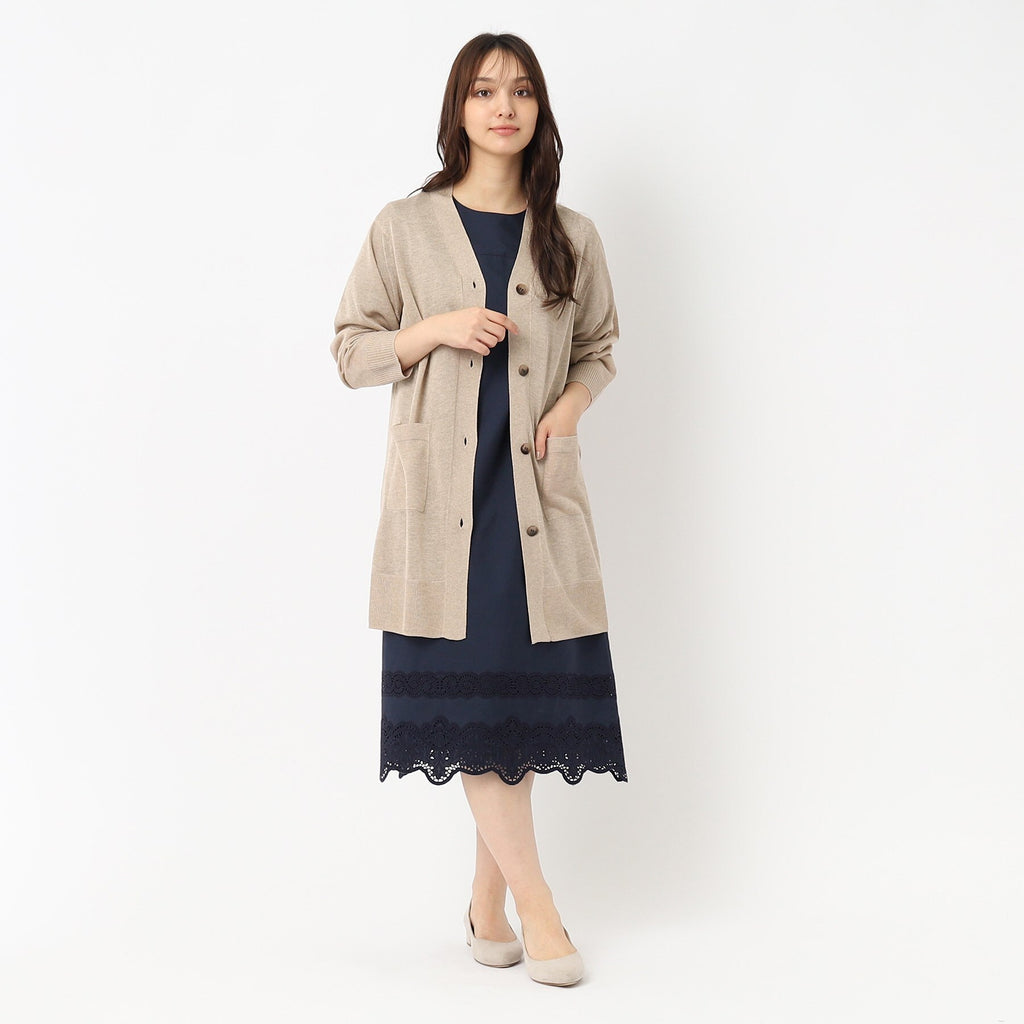 CORDIER / コルディア LEVITA Vネックロングカーディガン LEVITA Vネックロングカーディガン（カーディガン/ボレロ