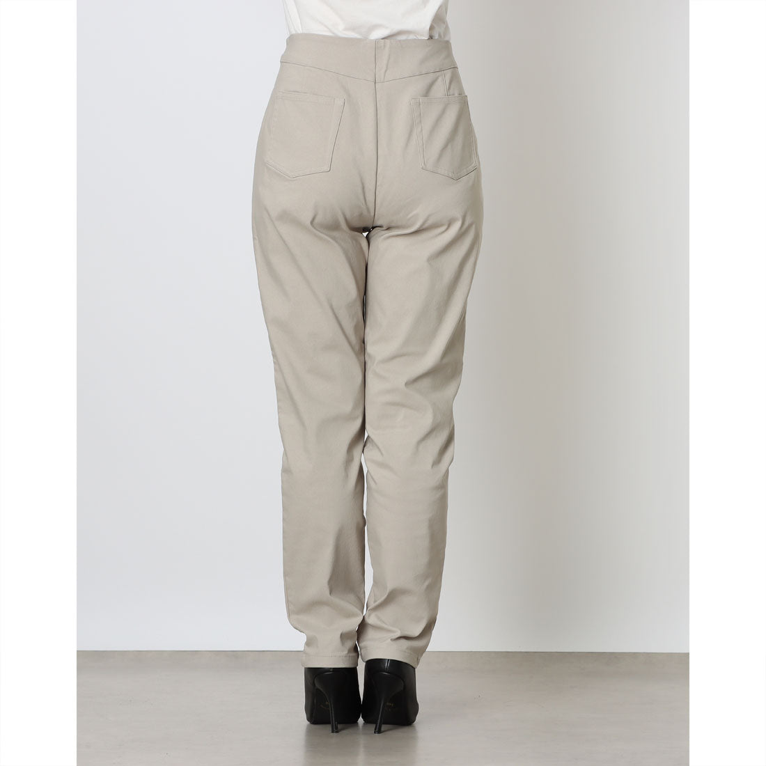 コムサモデルズ COMME CA MODELS 【美しいベーシックパンツ】 裏起毛ハイテンションパンツ （ベージュ） ベージュ