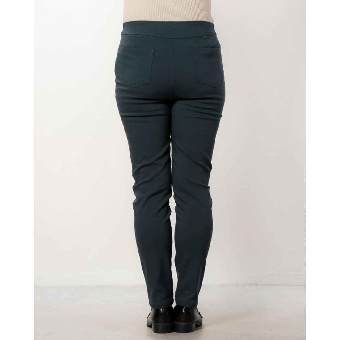 COMME CA MODELS [Beautiful basic pants] Fleece-lined high tension pants