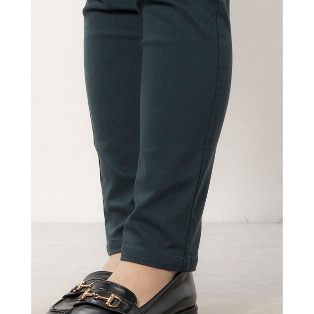 COMME CA MODELS [Beautiful basic pants] Fleece-lined high tension pants