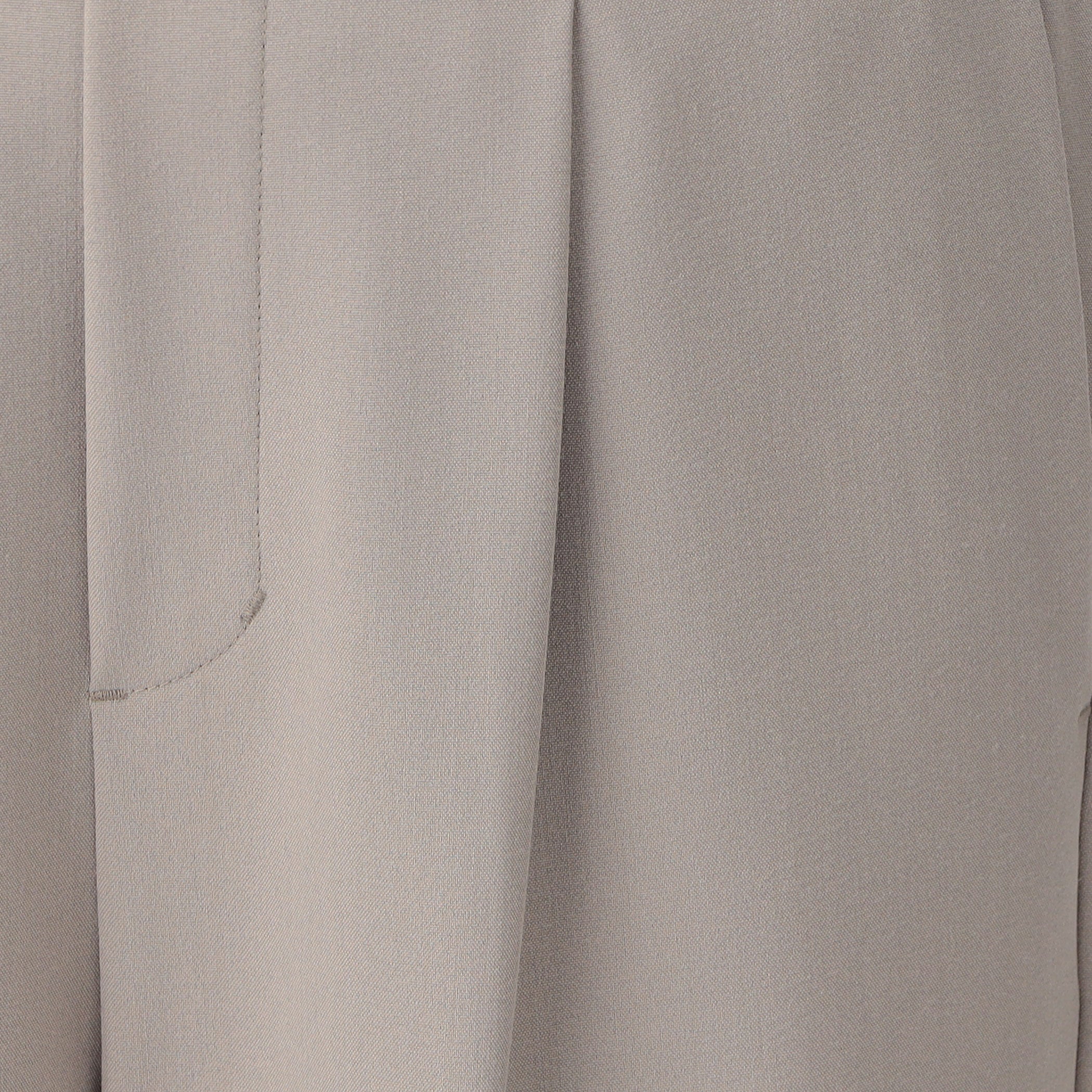 COMME CA MODELS [Beautiful basic pants] Polyester rayon stretch wide pants