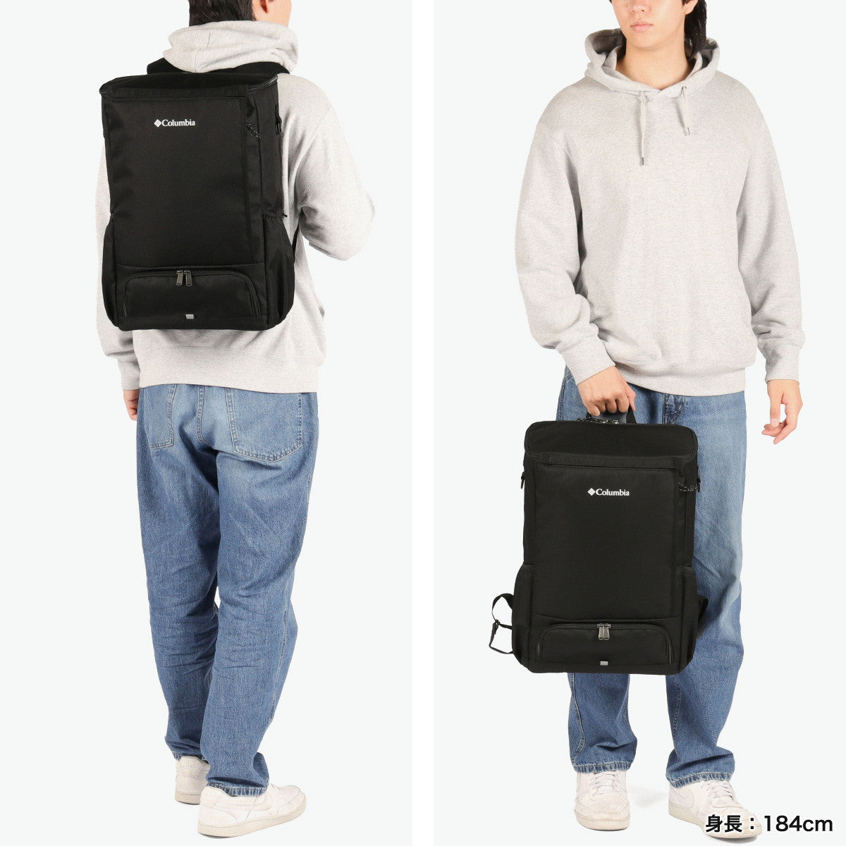コロンビア Columbia リュック メンズ レディース 大容量 通学 通勤 軽量 ボックス型 撥水 デイパック 旅行 トラベル PC収納 2層 A4 B4 13inch 32L LBフローレス 32Lバックパック PU7232 （Black） Black