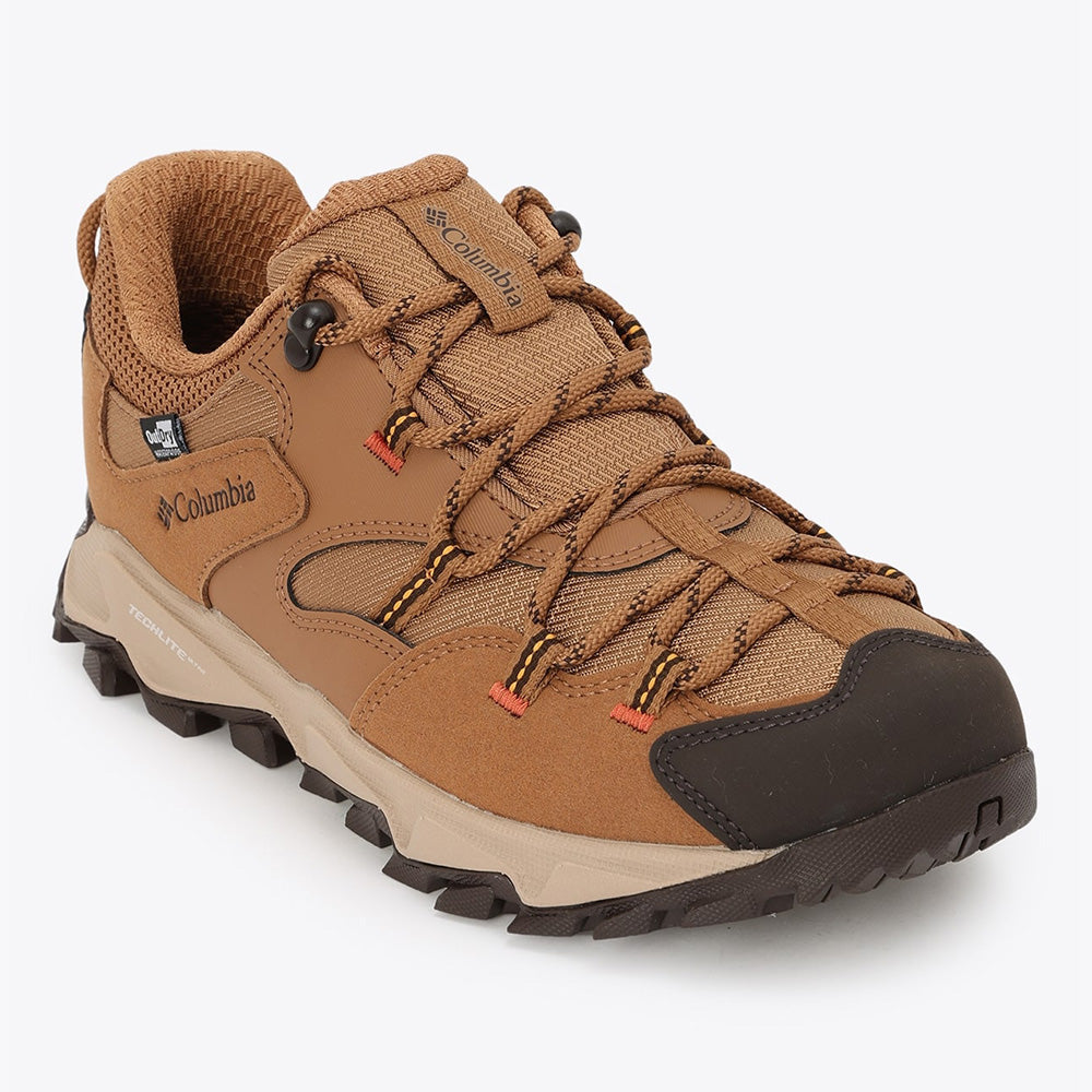 コロンビア Columbia スニーカー レディース YK5037 Columbia SABER VI LO OUTDRY WIDE 幅広 ハイキング アウトドア 防水 （ブラウン） ブラウン