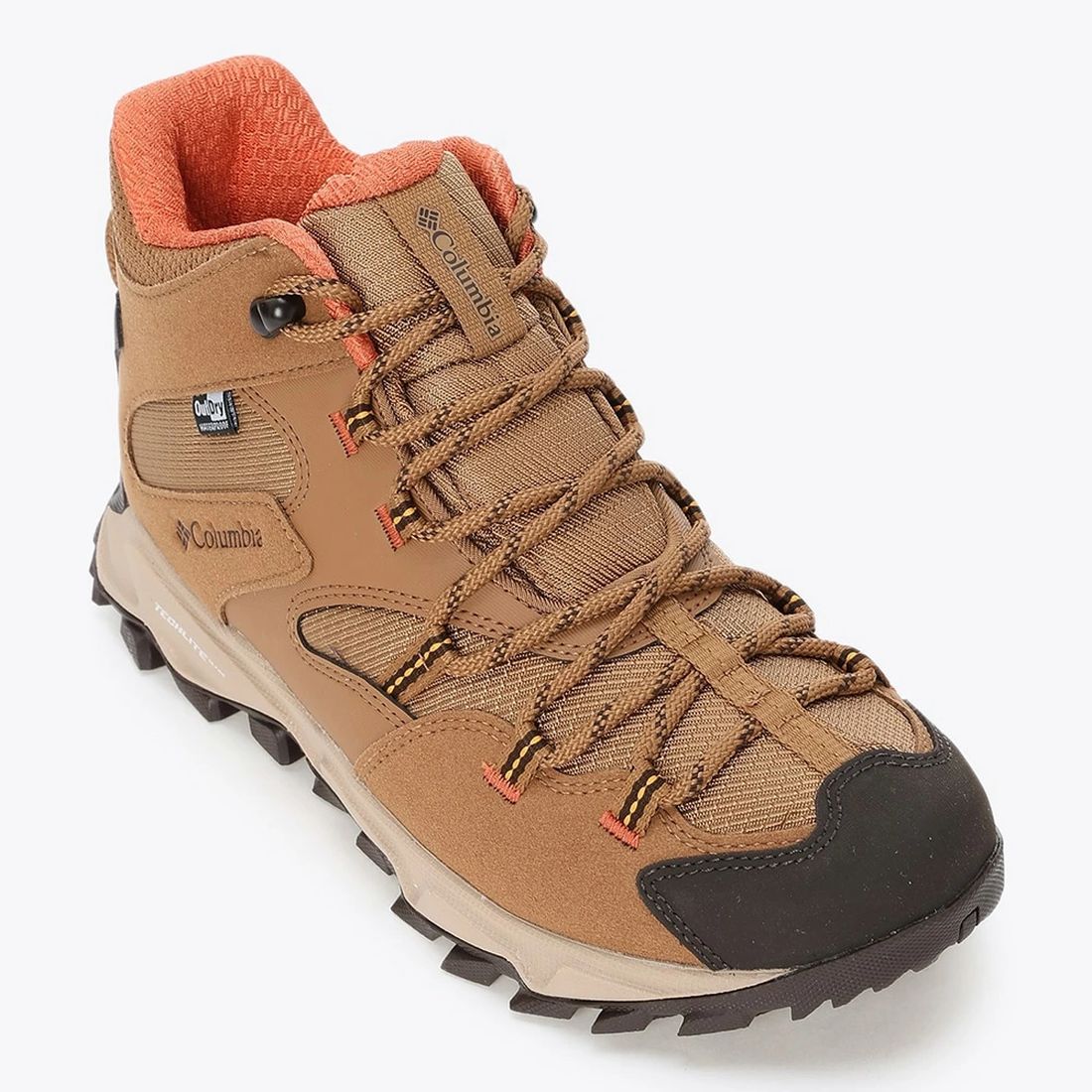 コロンビア Columbia スニーカー レディース YK9060 Columbia SABER VI MID OUTDRY WIDE 幅広 ハイキング アウトドア 防水 （ブラウン） ブラウン