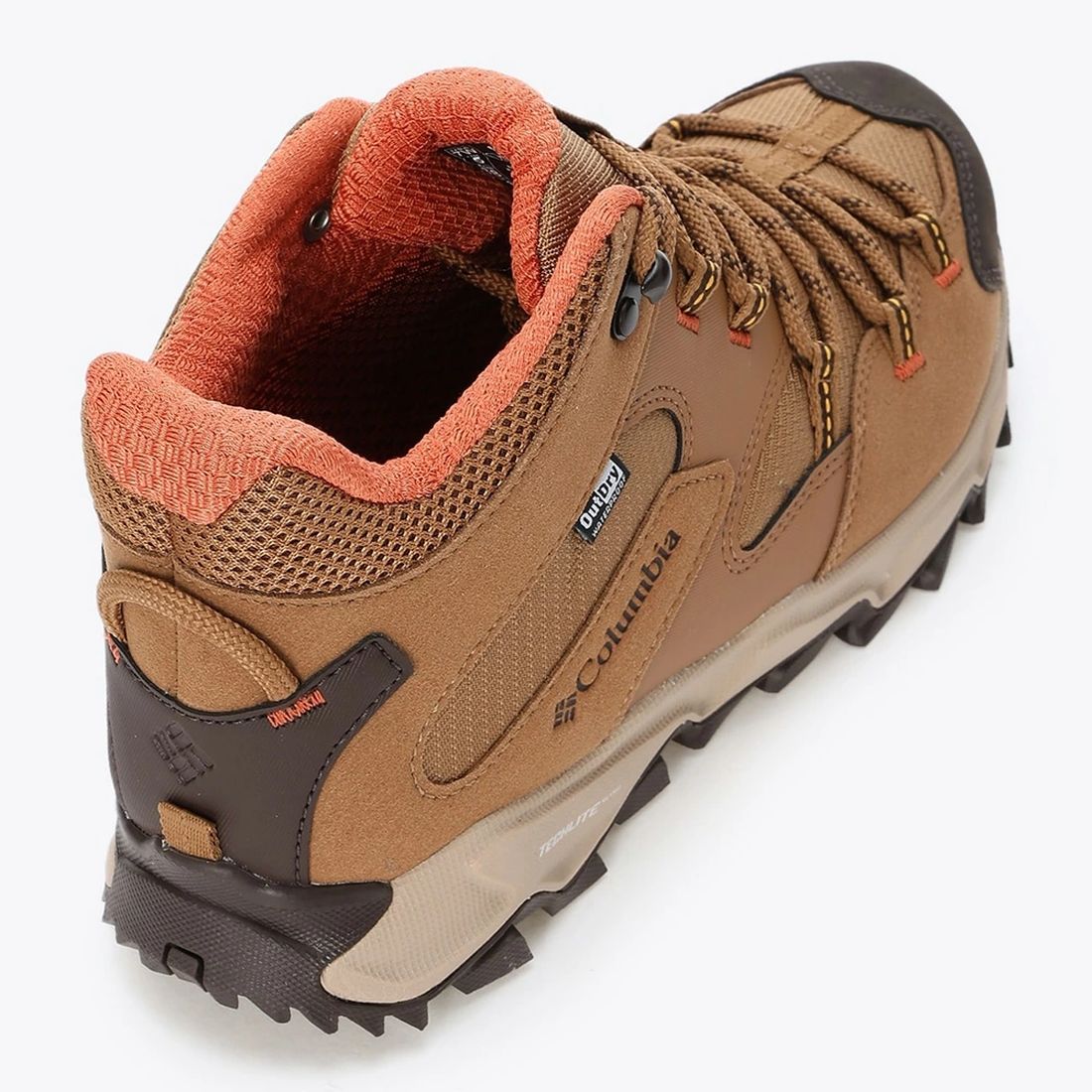 コロンビア Columbia スニーカー レディース YK9060 Columbia SABER VI MID OUTDRY WIDE 幅広 ハイキング アウトドア 防水 （ブラウン） ブラウン