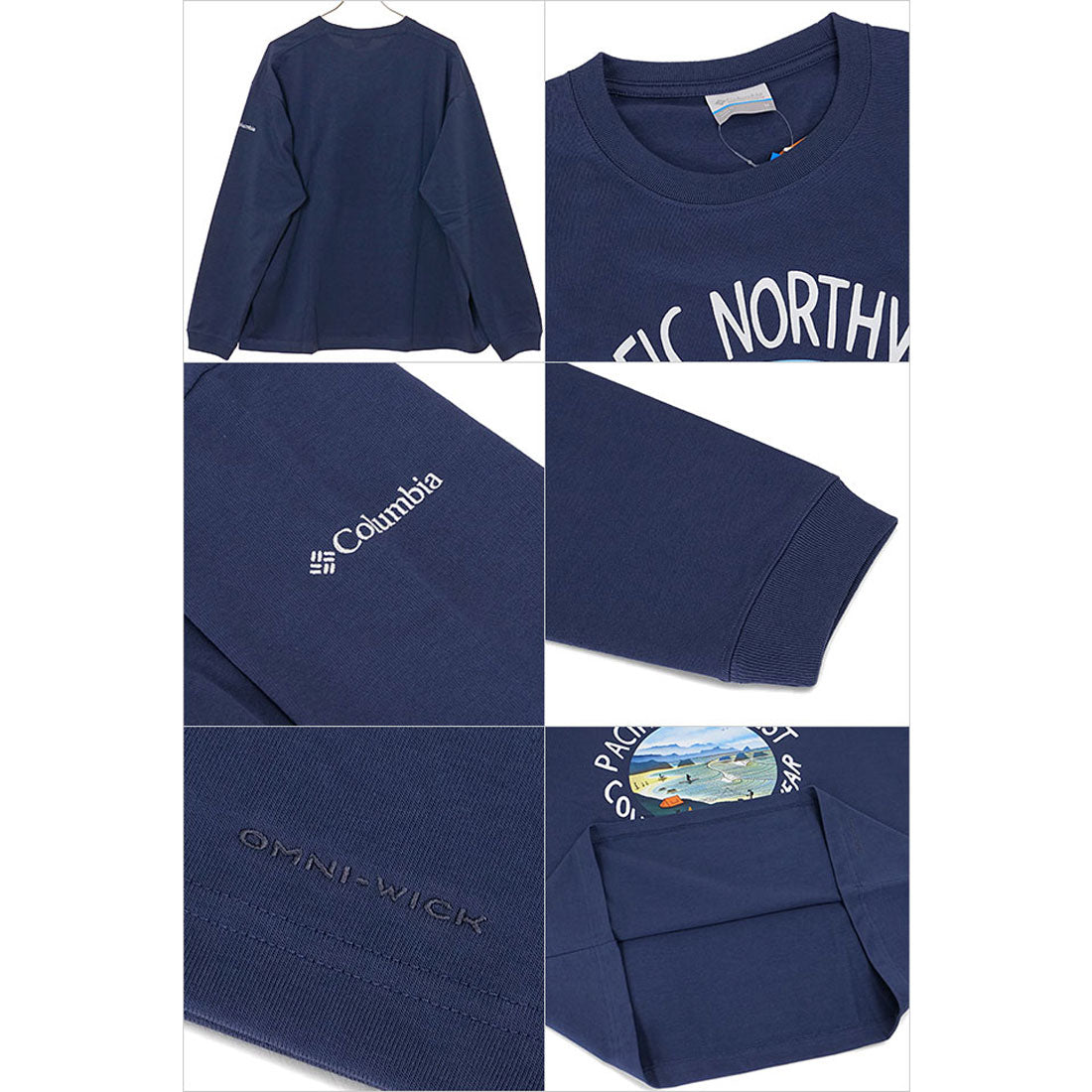 コロンビア Columbia Lake to Avenue Graphic LS Tee Nocturnal/PNW [PM0529-466] （Nocturnal/PNW） Nocturnal/PNW