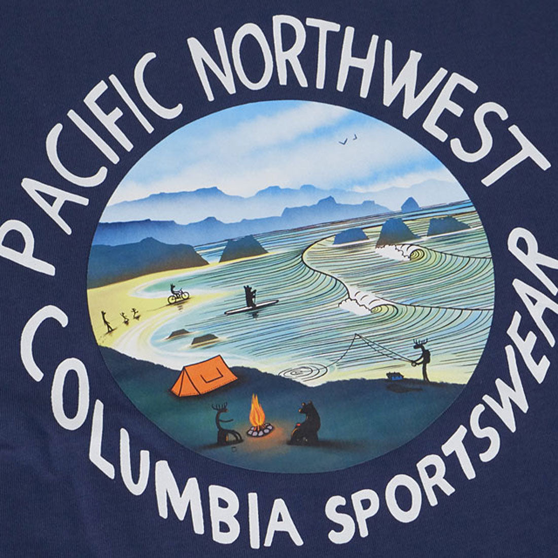 コロンビア Columbia Lake to Avenue Graphic LS Tee Nocturnal/PNW [PM0529-466] （Nocturnal/PNW） Nocturnal/PNW