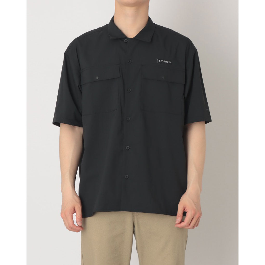 コロンビア Columbia クリスタルロックショートスリーブシャツ 半袖シャツ （ブラック） ブラック