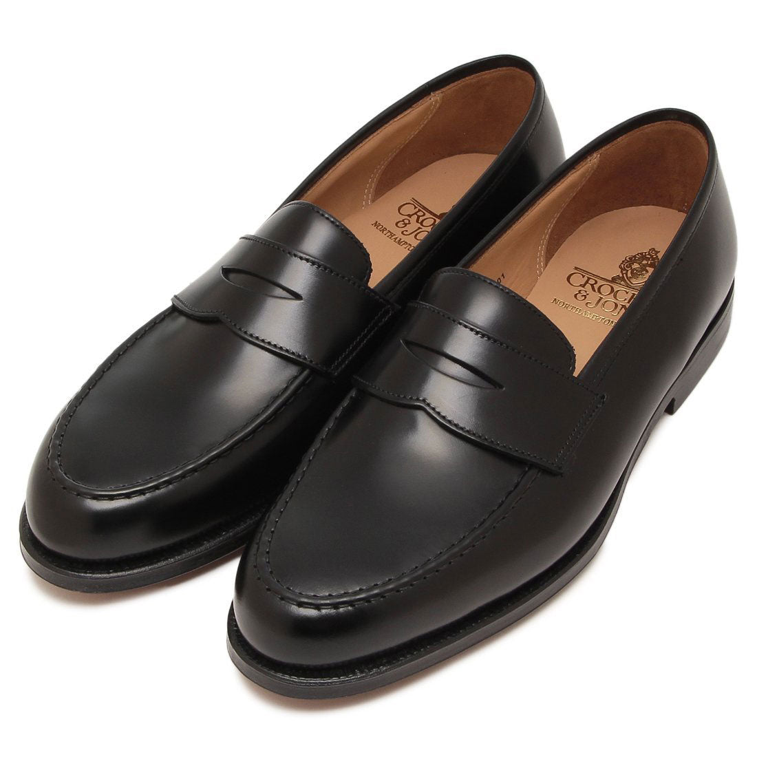 クロケット&ジョーンズ Crockett&Jones ローファー オックスフォード ボストン スウェード ブラック メンズ CROCKETT&JONES 28363A D11L1 （BLACK） BLACK