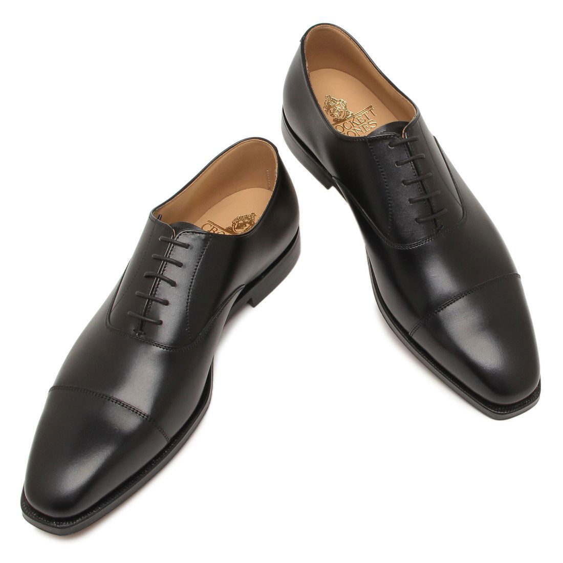 クロケット&ジョーンズ Crockett&Jones オックスフォード ハラム レースアップ キャップトゥ ブラック メンズ CROCKETT&JONES 25057A C01L1 （BLACKCALF） BLACKCALF