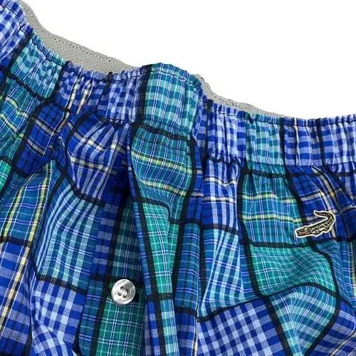 クロコダイル CROCODILE チェック柄前開きトランクス 【返品不可商品】 （ブラック） ブラック