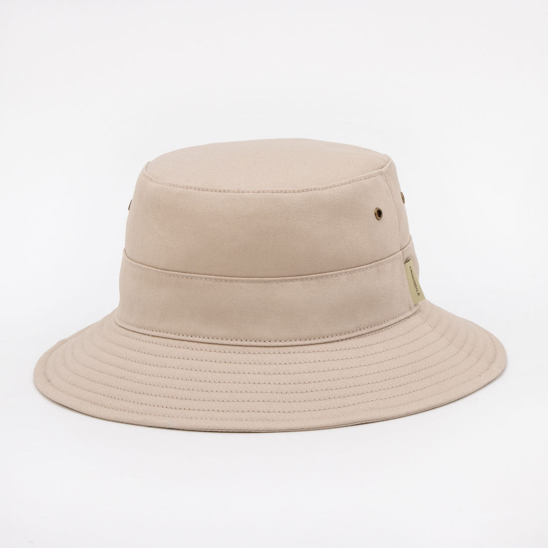 クロコダイル CROCODILE 日常使いしやすいツイル素材のバケットハット （BEIGE） BEIGE