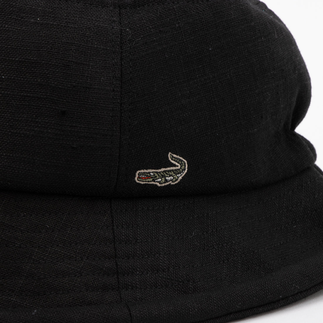 クロコダイル CROCODILE 手洗いできる綿麻素材のダウンハット （BLACK） BLACK