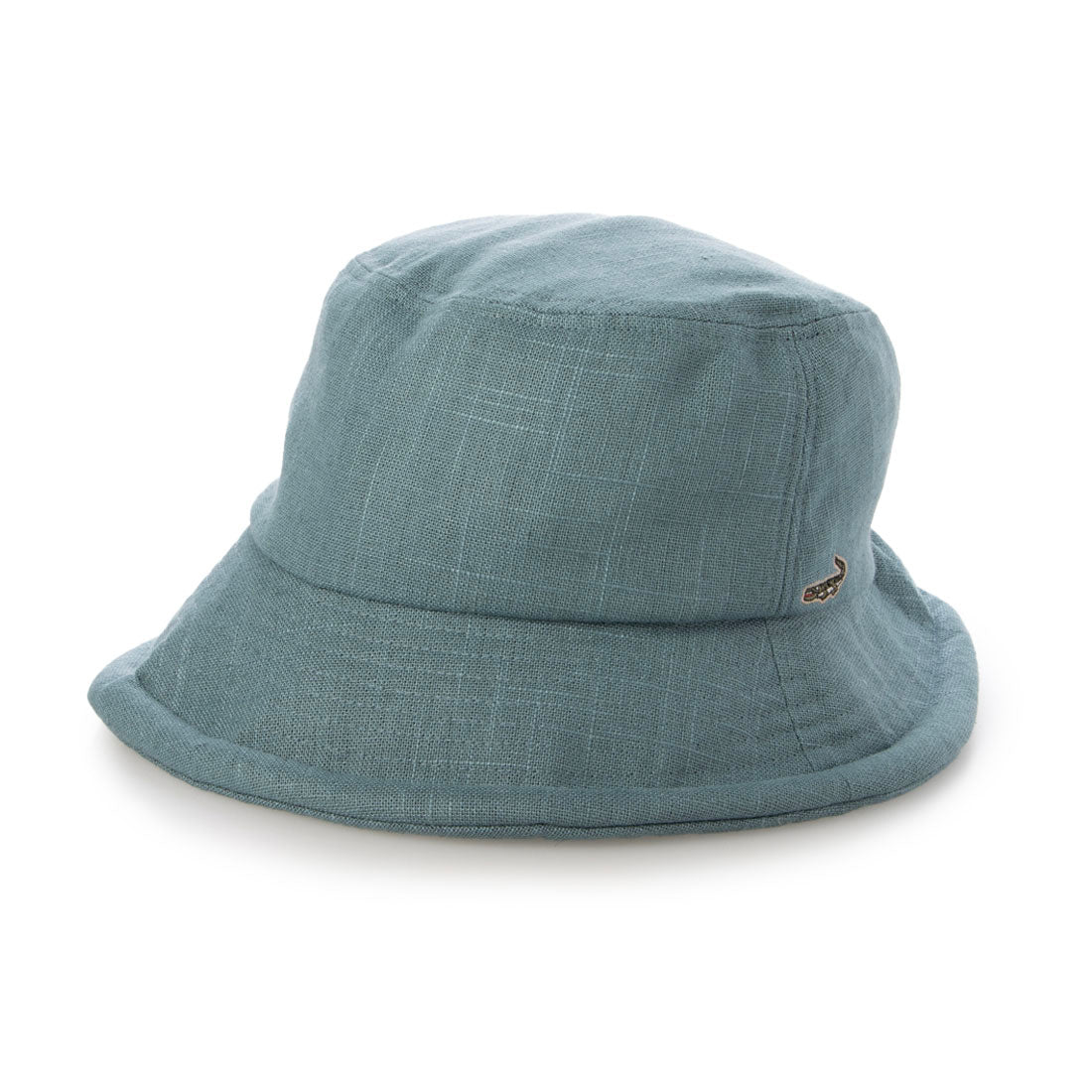 クロコダイル CROCODILE 手洗いできる綿麻素材のダウンハット （BLUE） BLUE