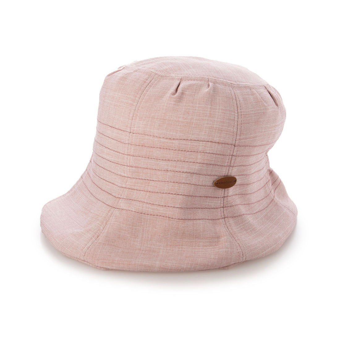 クロコダイル CROCODILE 手洗いできるエッジアップハット （PINK） PINK