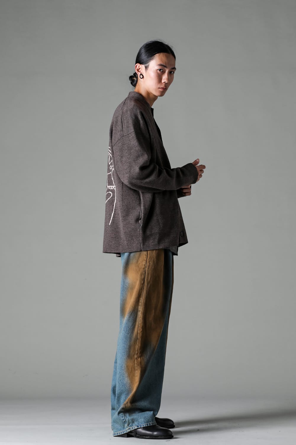 クロマニヨン CROMAGNON Double Jacquard Knit （GRAY） GRAY
