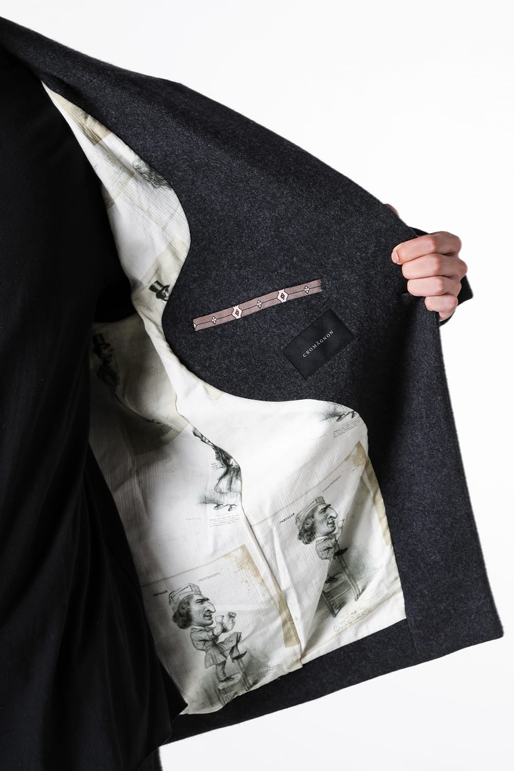 クロマニヨン CROMAGNON Jacket Wool Super 160' s （CHARCOAL） CHARCOAL