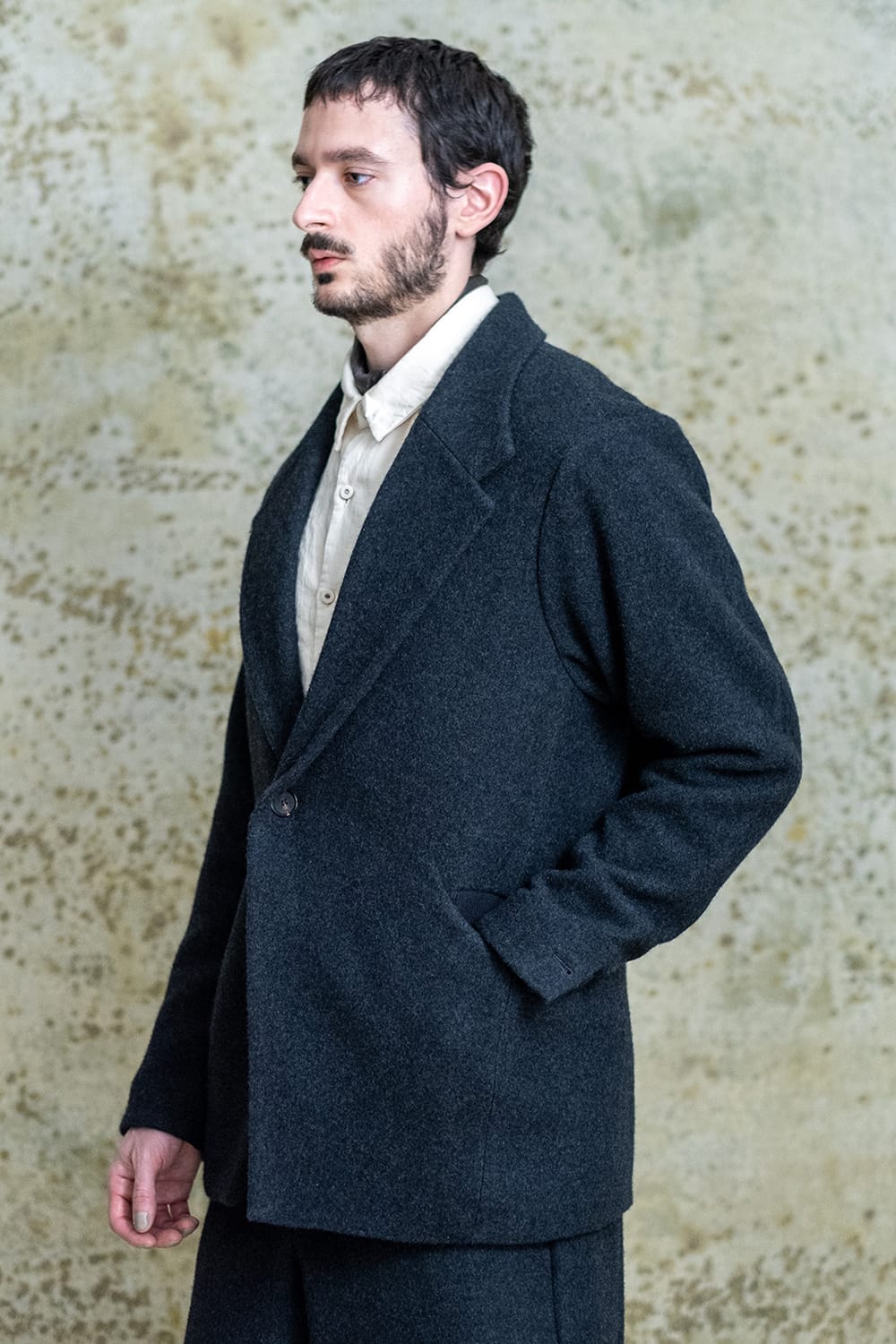 クロマニヨン CROMAGNON Jacket Wool Super 160' s （CHARCOAL） CHARCOAL