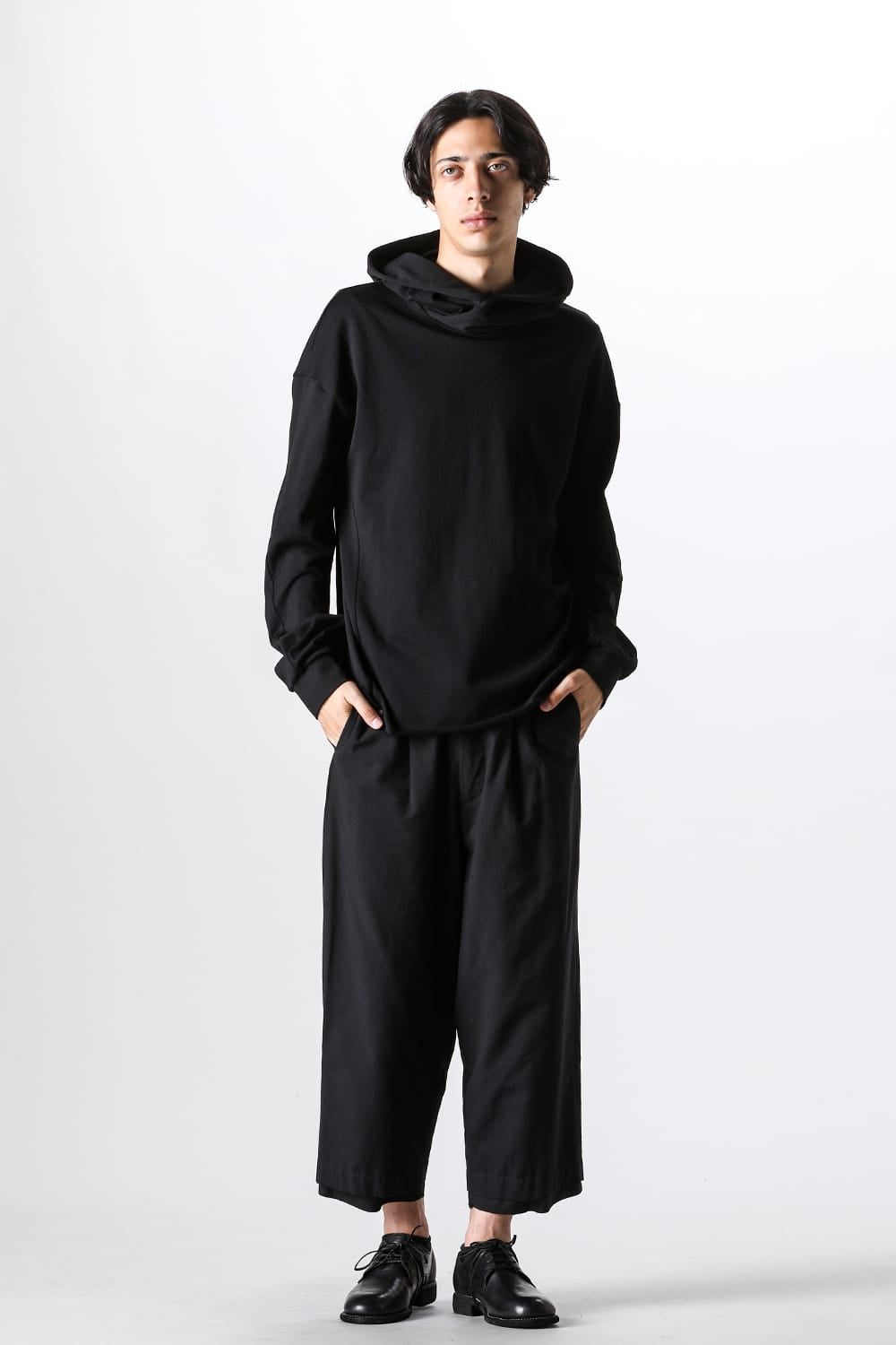 クロマニヨン CROMAGNON Hooded Cut Sew （BLACK） BLACK