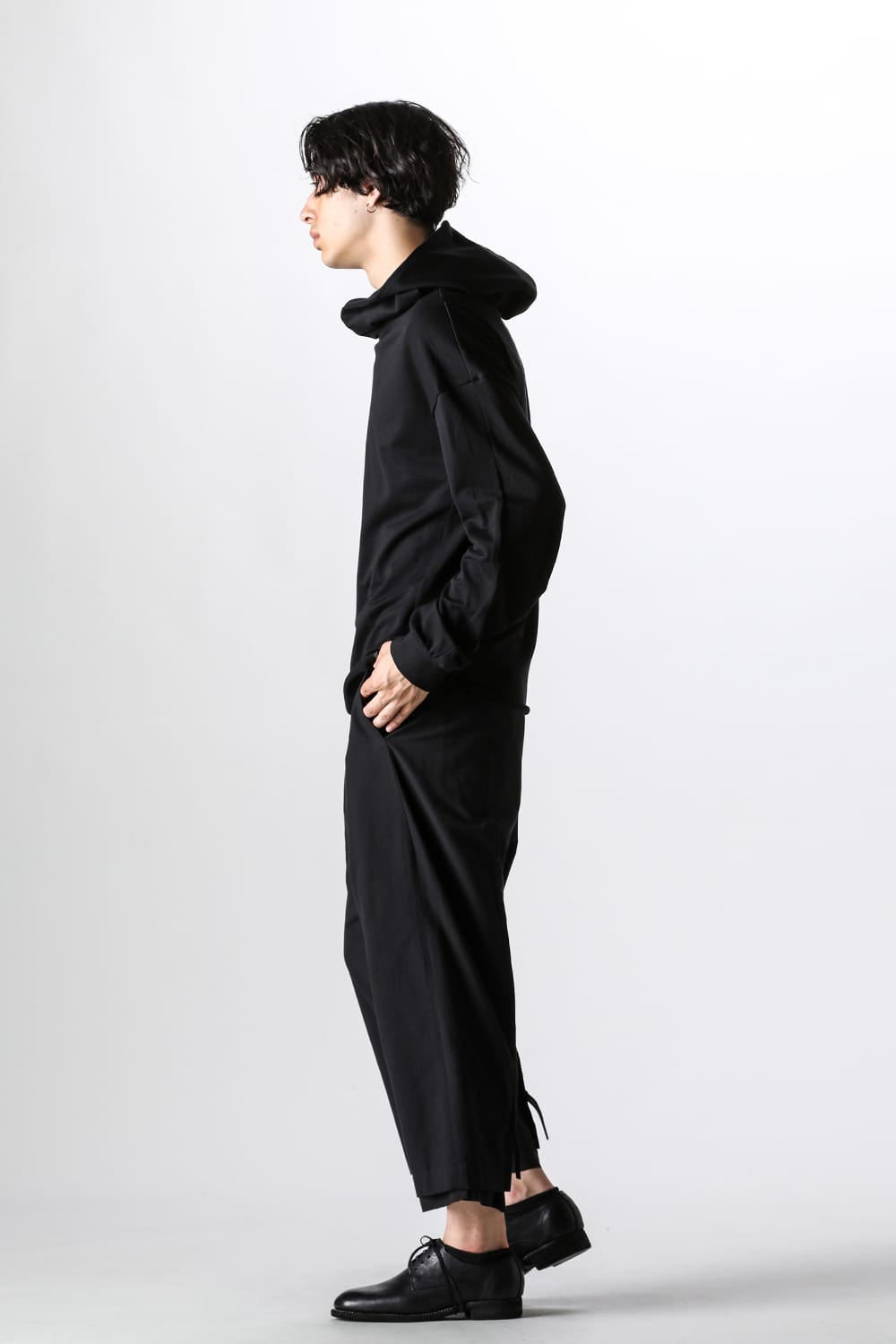 クロマニヨン CROMAGNON Hooded Cut Sew （BLACK） BLACK