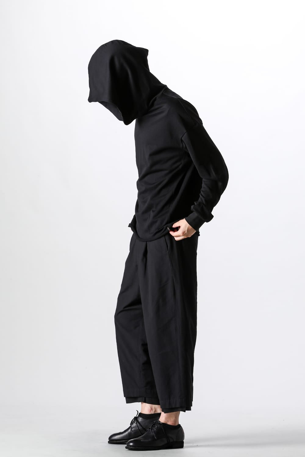 クロマニヨン CROMAGNON Hooded Cut Sew （BLACK） BLACK