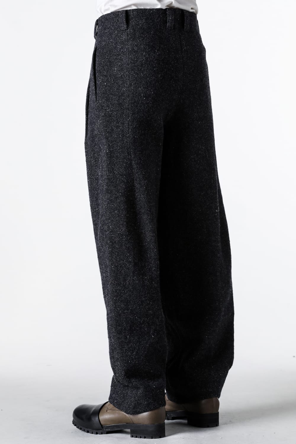 クロマニヨン CROMAGNON Relaxed Pants Shetland Wool （DARK NAVY） DARK NAVY