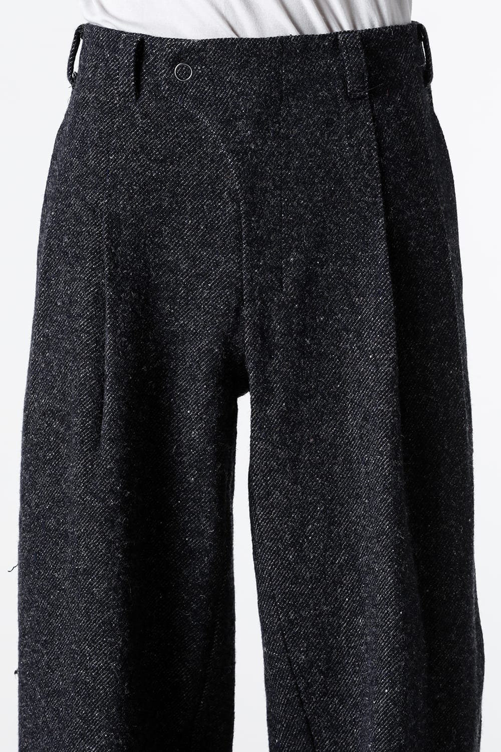 クロマニヨン CROMAGNON Relaxed Pants Shetland Wool （DARK NAVY） DARK NAVY