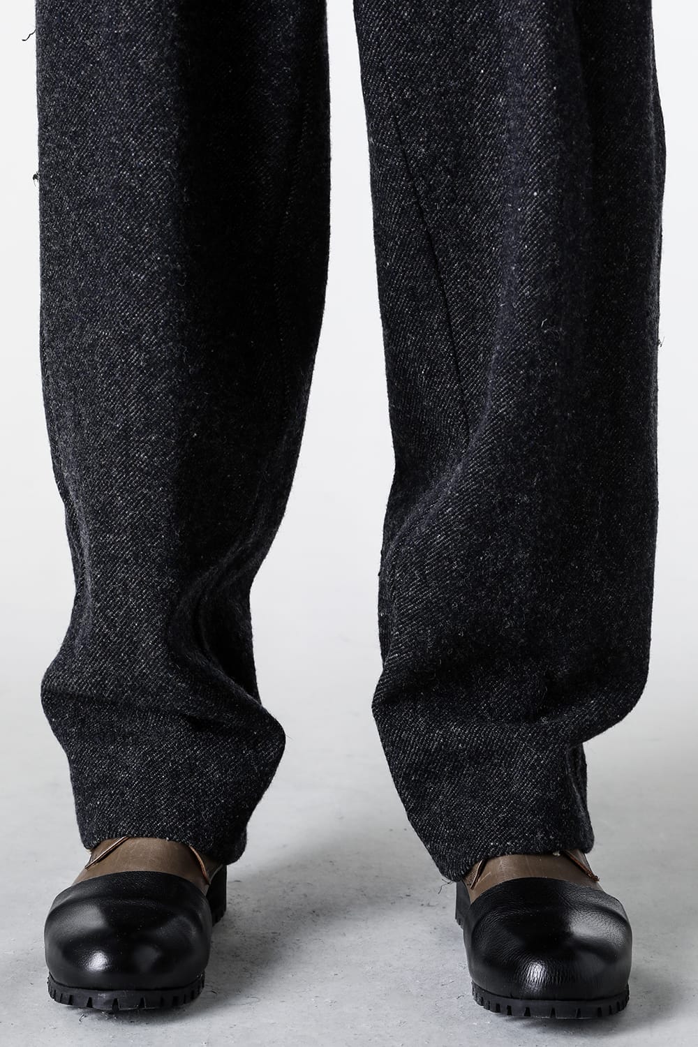 クロマニヨン CROMAGNON Relaxed Pants Shetland Wool （DARK NAVY） DARK NAVY
