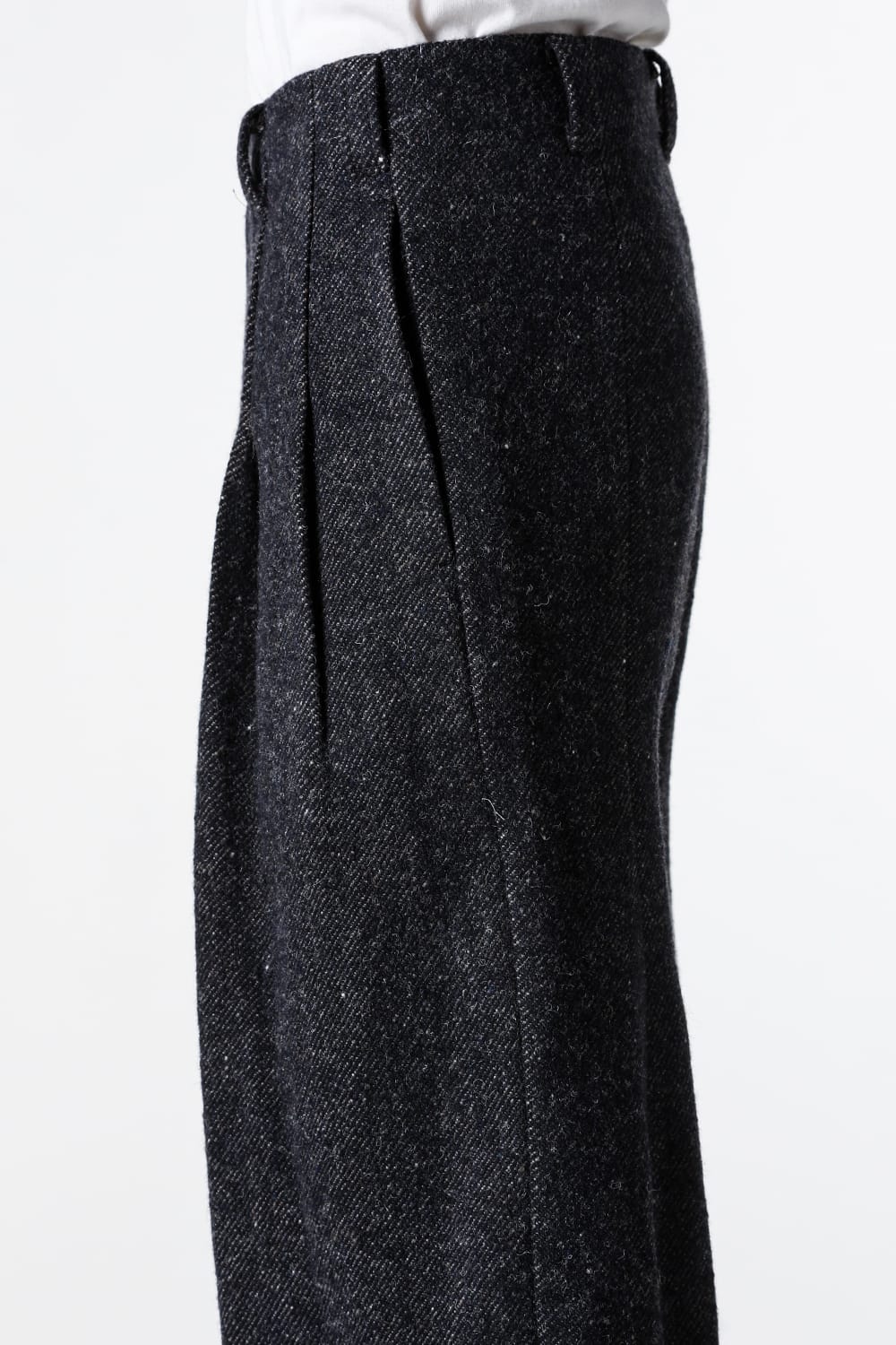 クロマニヨン CROMAGNON Relaxed Pants Shetland Wool （DARK NAVY） DARK NAVY
