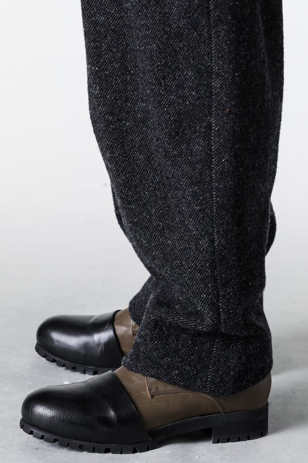 クロマニヨン CROMAGNON Relaxed Pants Shetland Wool （DARK NAVY） DARK NAVY
