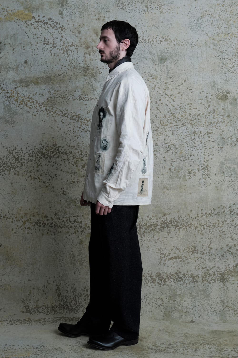 クロマニヨン CROMAGNON Relaxed Pants Shetland Wool （DARK NAVY） DARK NAVY