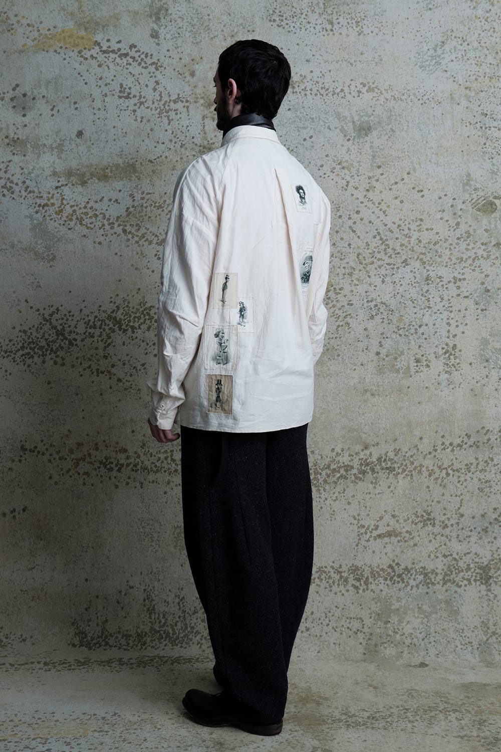クロマニヨン CROMAGNON Relaxed Pants Shetland Wool （DARK NAVY） DARK NAVY