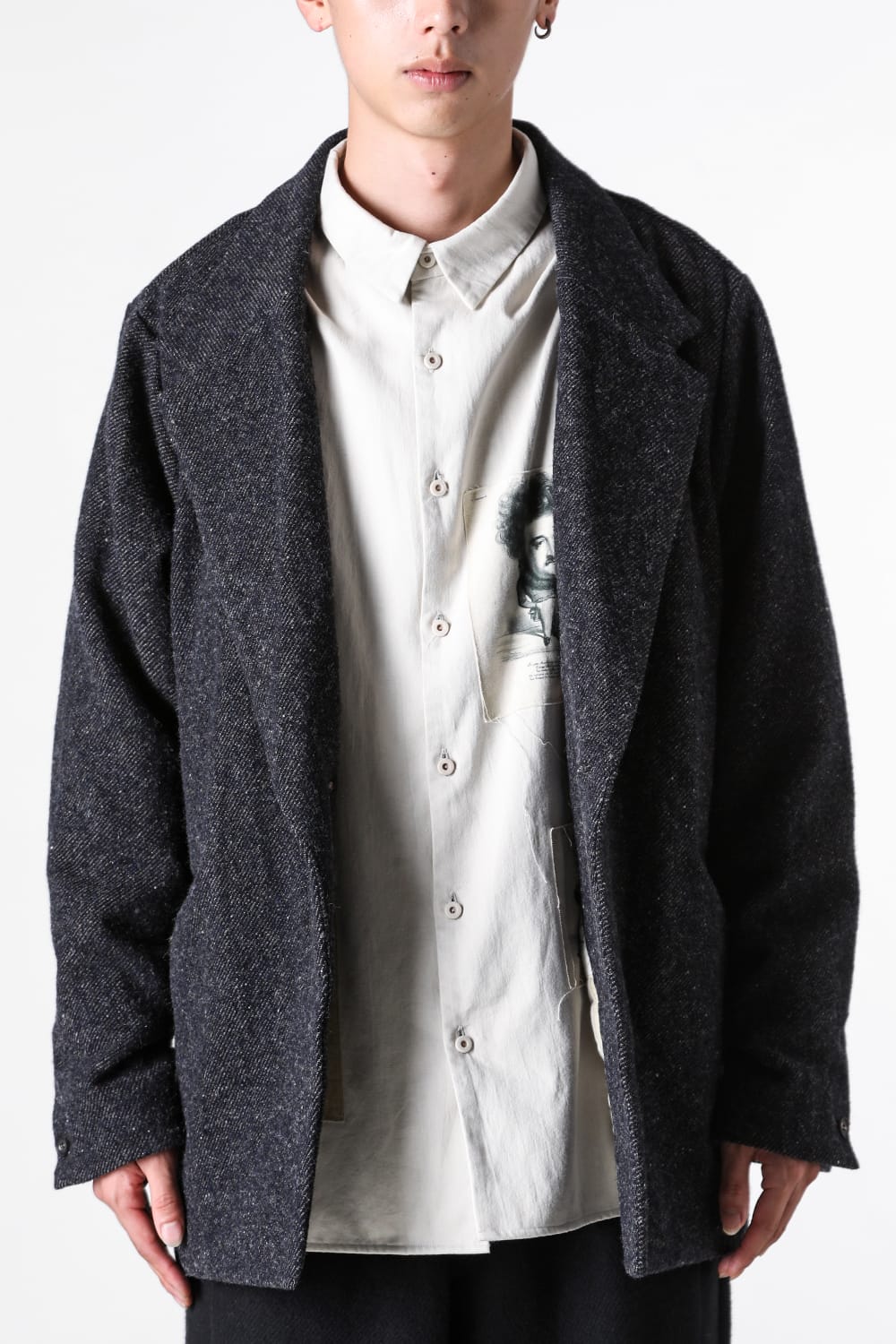 クロマニヨン CROMAGNON Jacket Shetland Wool （DARK NAVY） DARK NAVY