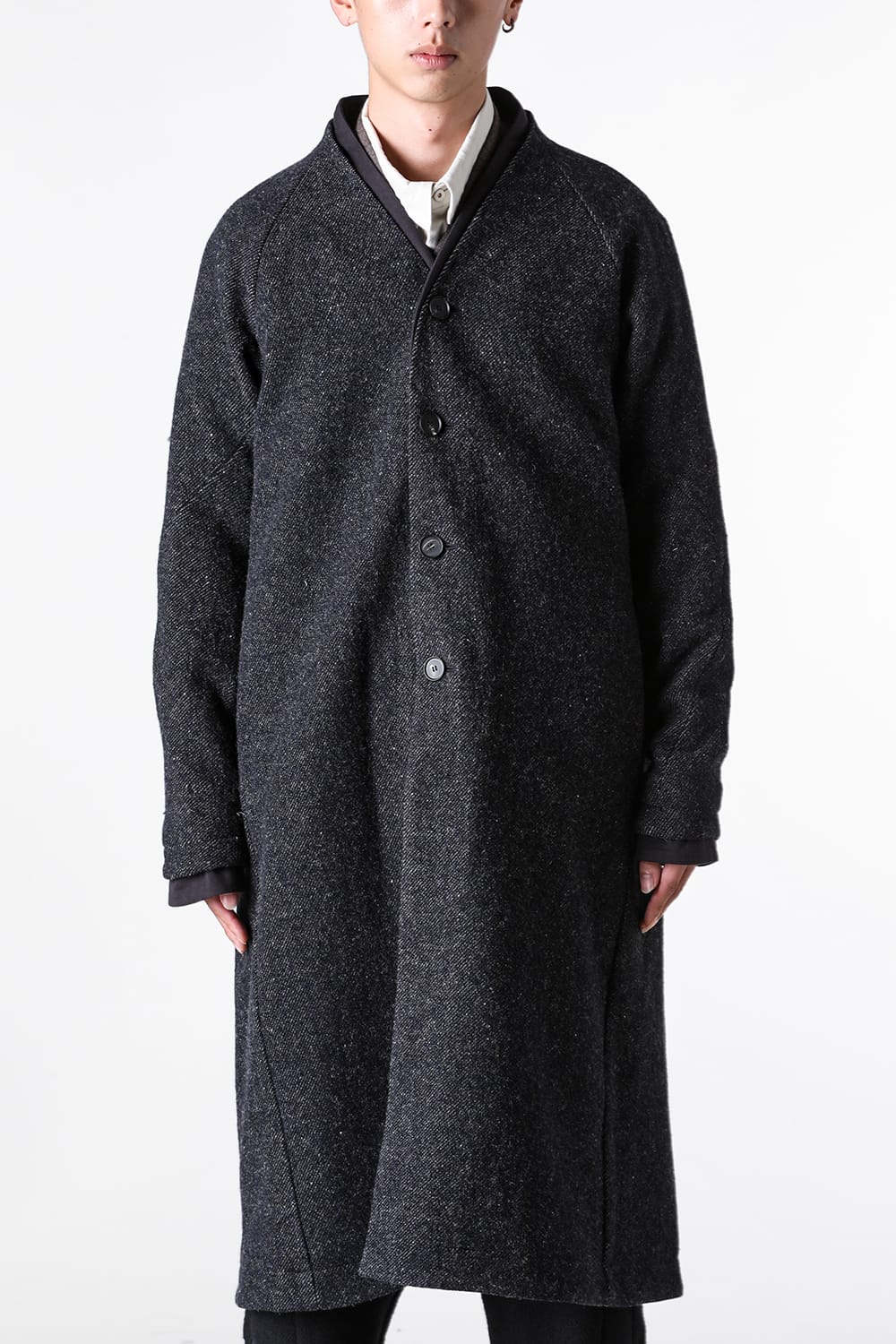 クロマニヨン CROMAGNON Coat shetland wool （DARK NAVY） DARK NAVY