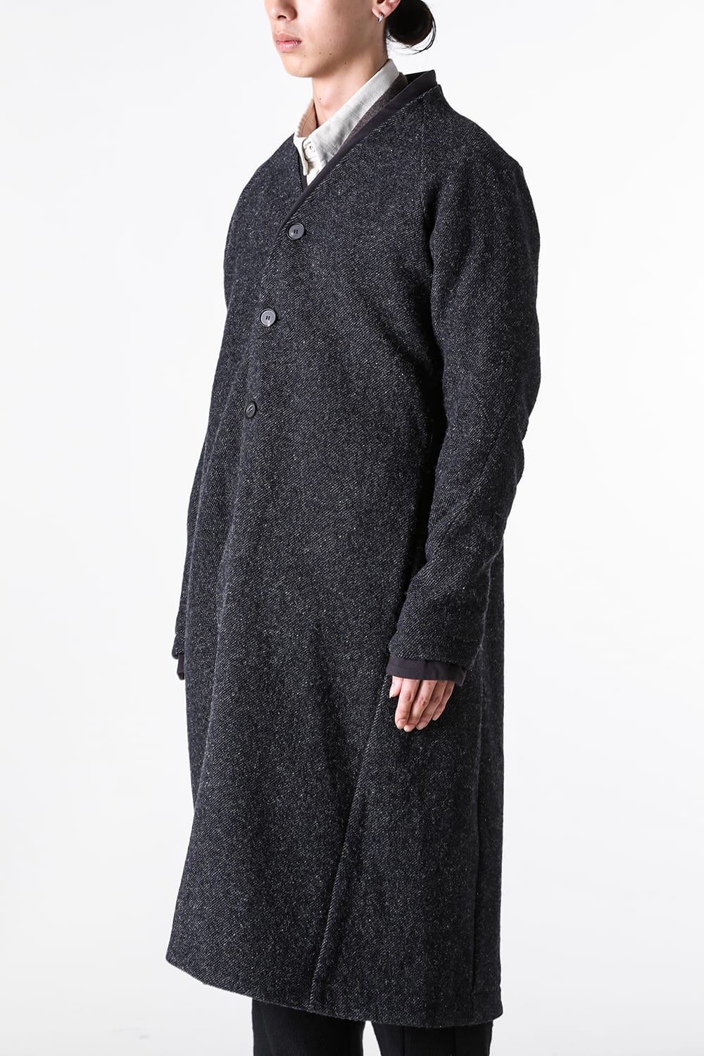 クロマニヨン CROMAGNON Coat shetland wool （DARK NAVY） DARK NAVY