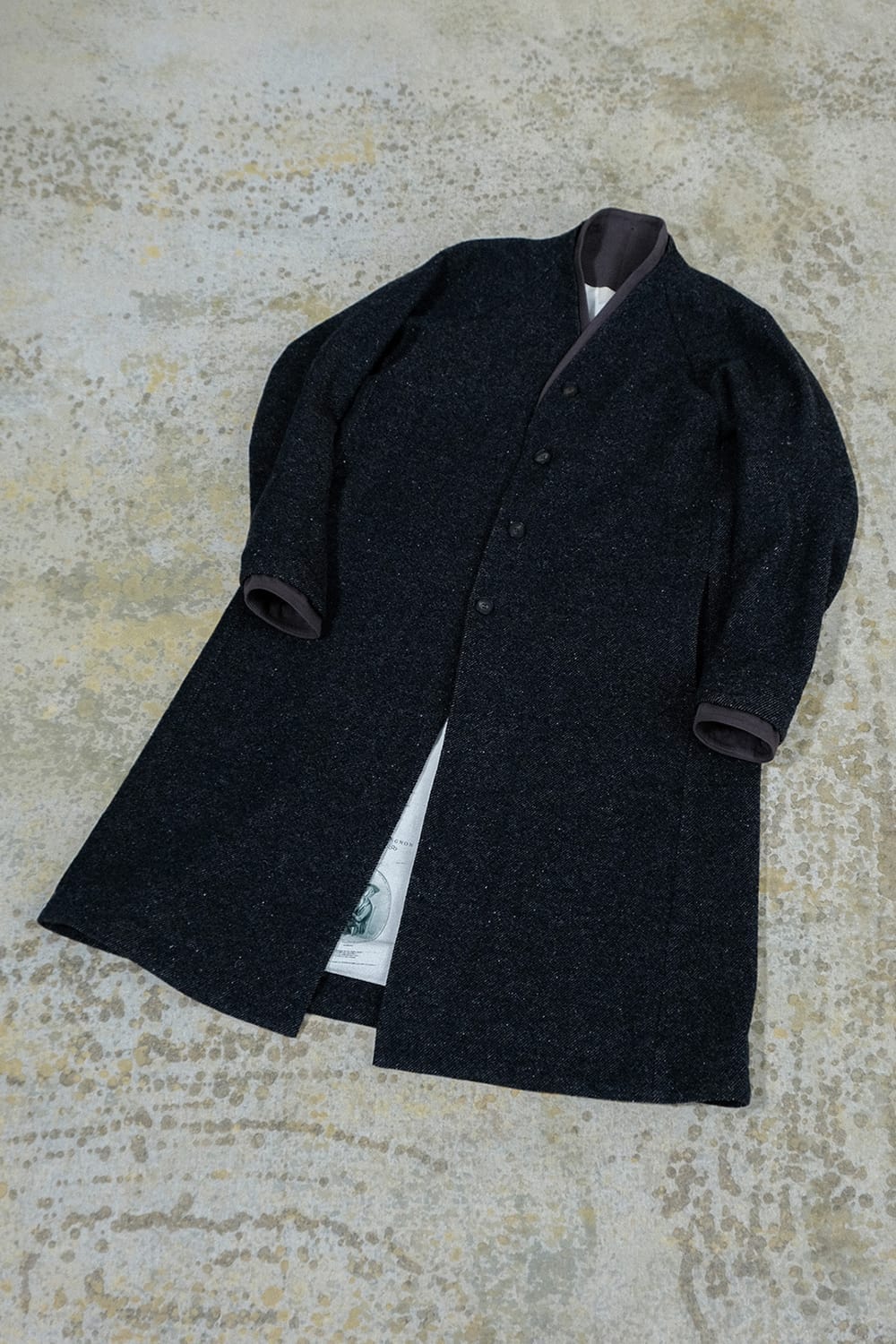 クロマニヨン CROMAGNON Coat shetland wool （DARK NAVY） DARK NAVY