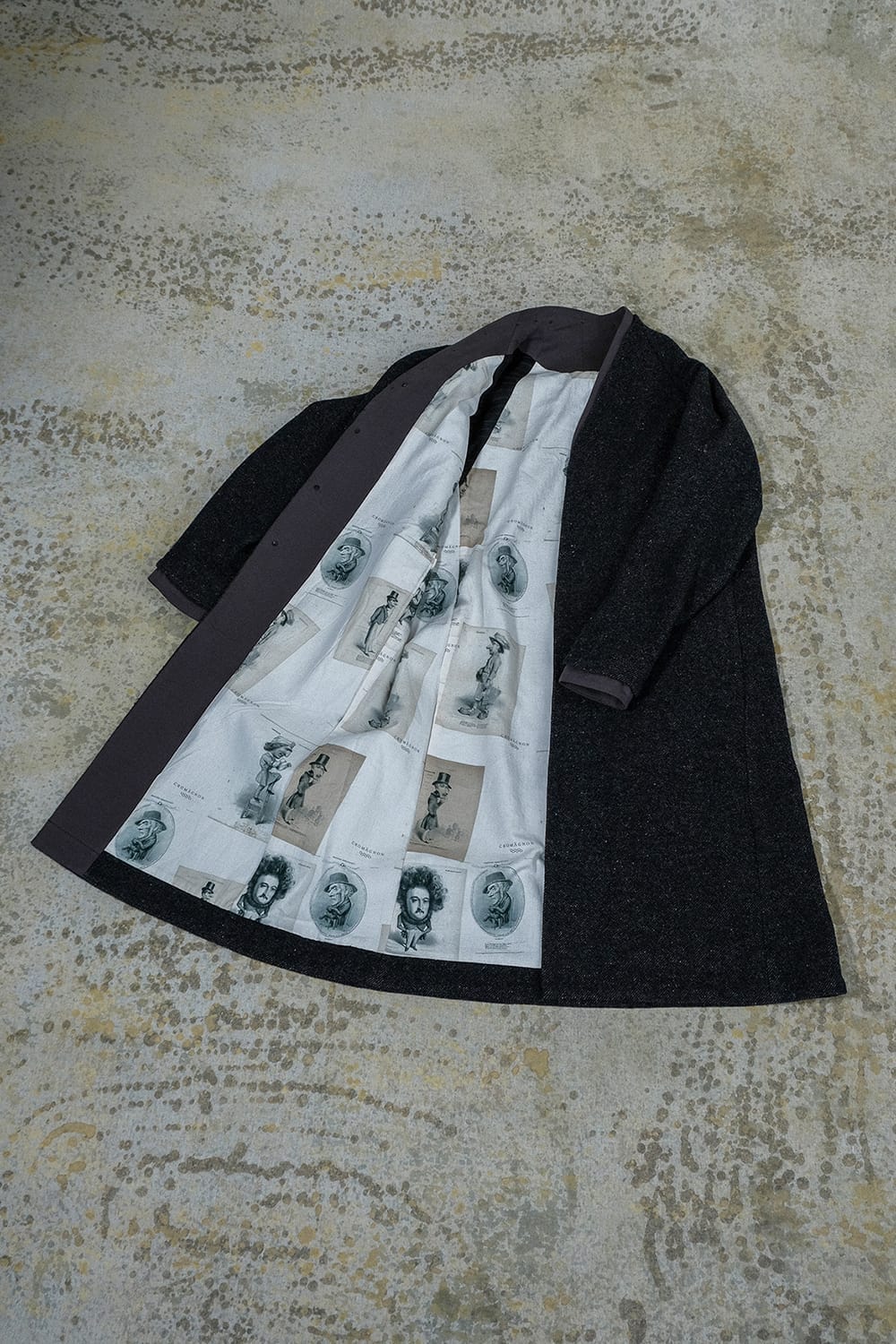 クロマニヨン CROMAGNON Coat shetland wool （DARK NAVY） DARK NAVY