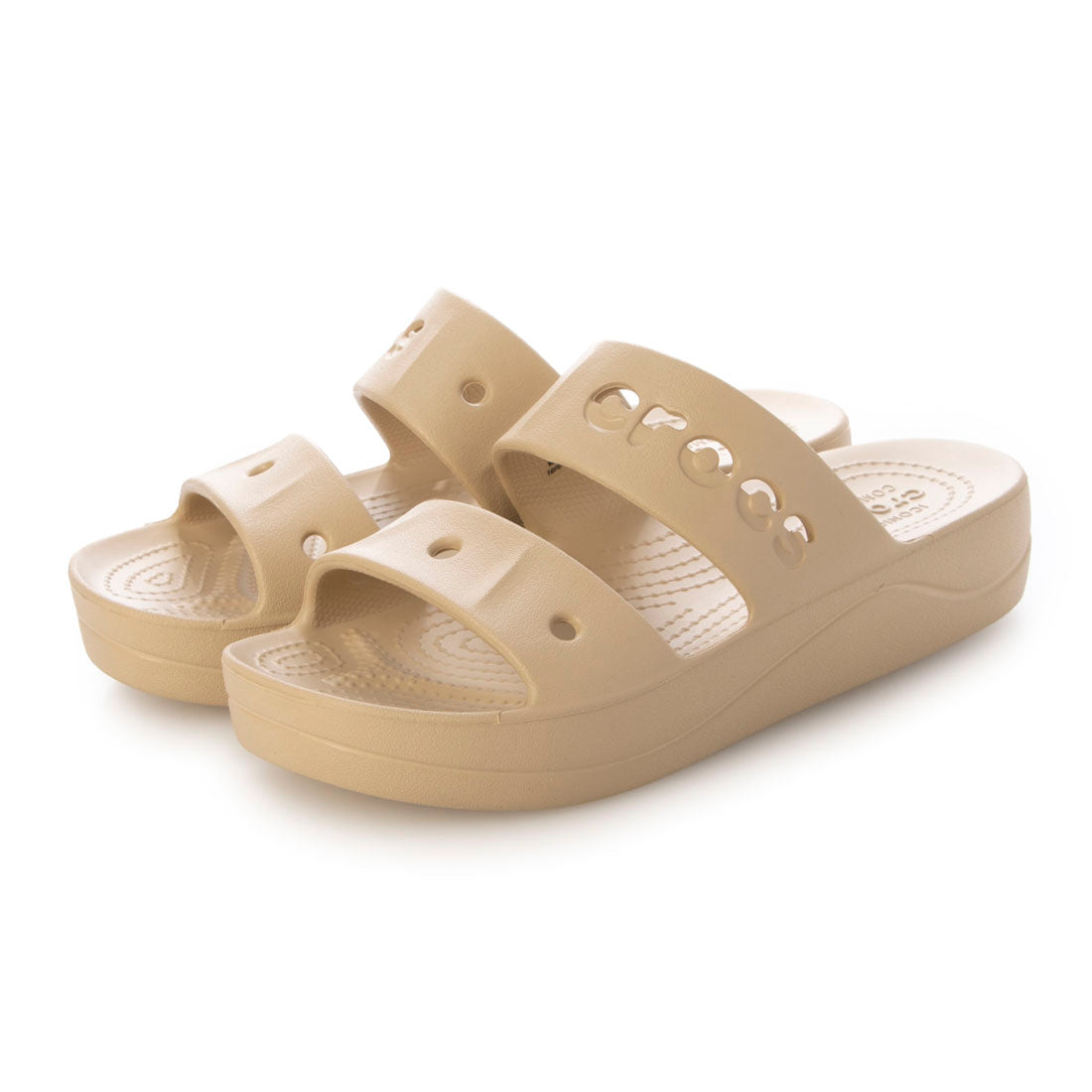 クロックス crocs レディース サンダル 厚底 バヤ プラットフォーム サンダル 208188 （ベージュ） ベージュ
