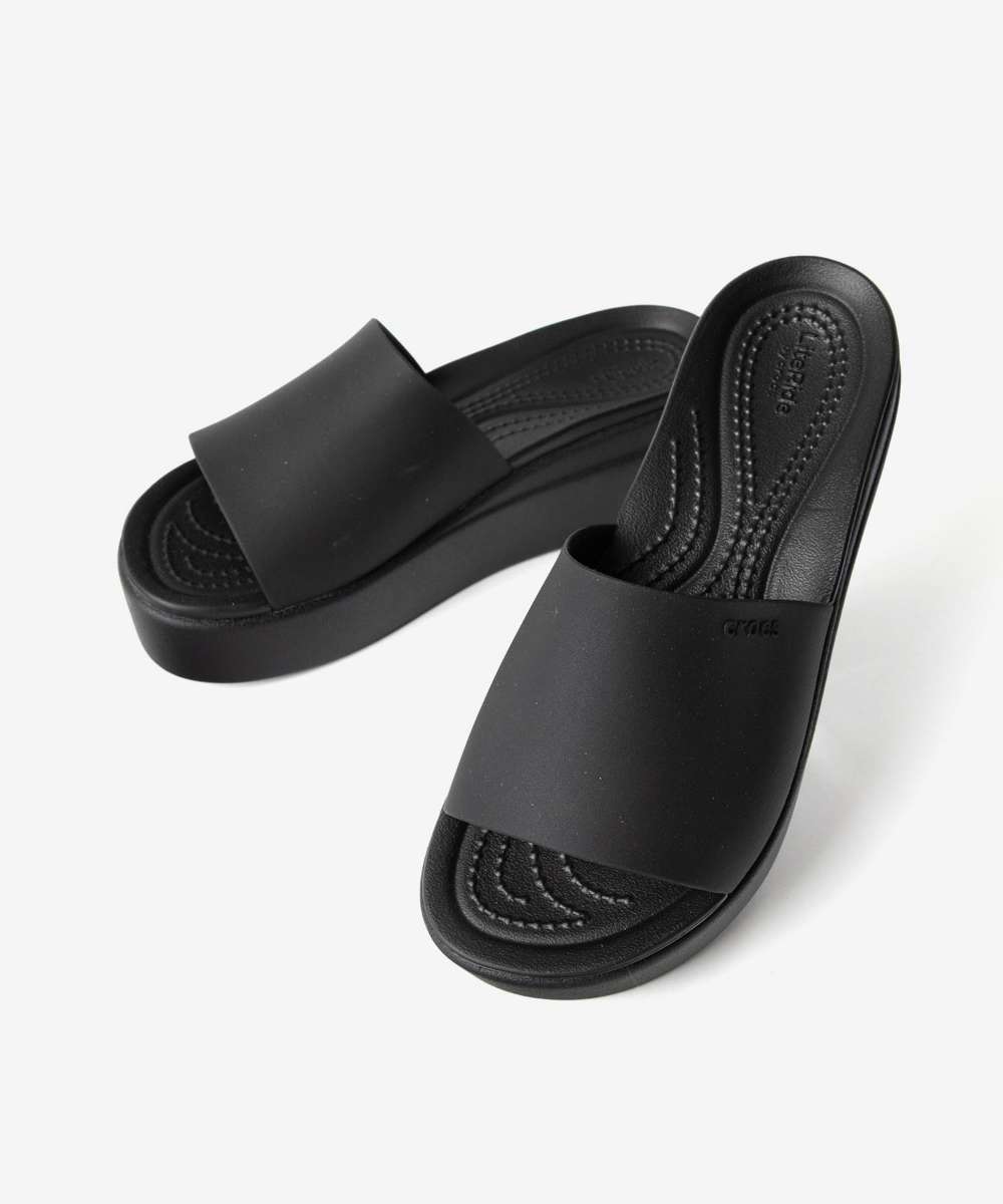 クロックス crocs クロックス crocs Brooklyn Slide W ブルックリン スライド Footwear フットウェア 208728 （ブラック） ブラック