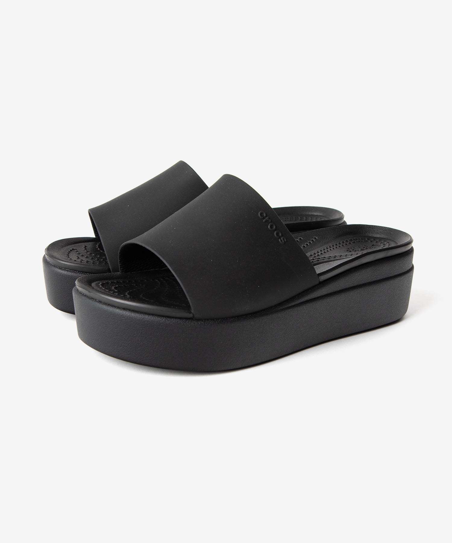 クロックス crocs クロックス crocs Brooklyn Slide W ブルックリン スライド Footwear フットウェア 208728 （ブラック） ブラック