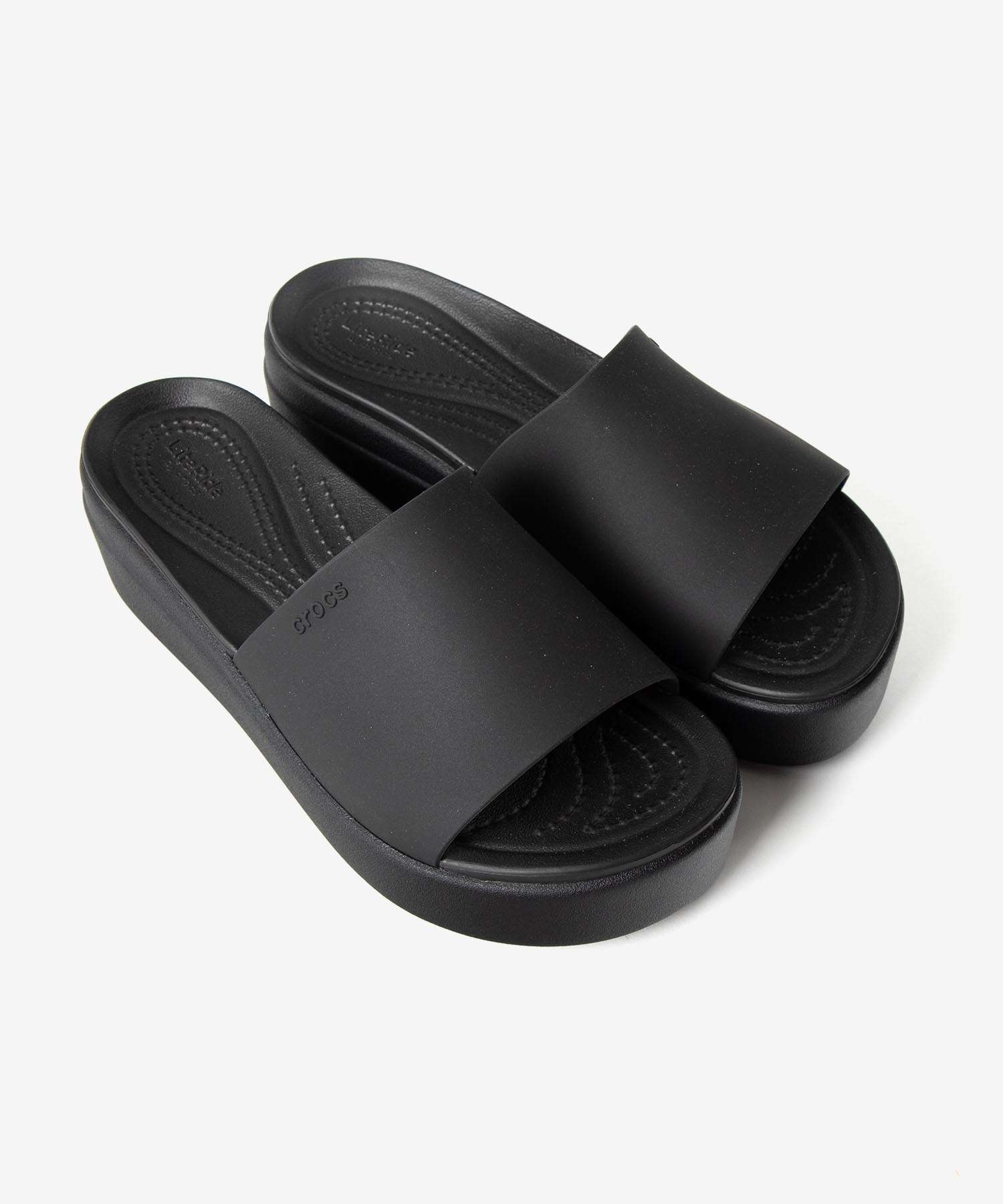 クロックス crocs クロックス crocs Brooklyn Slide W ブルックリン スライド Footwear フットウェア 208728 （ブラック） ブラック