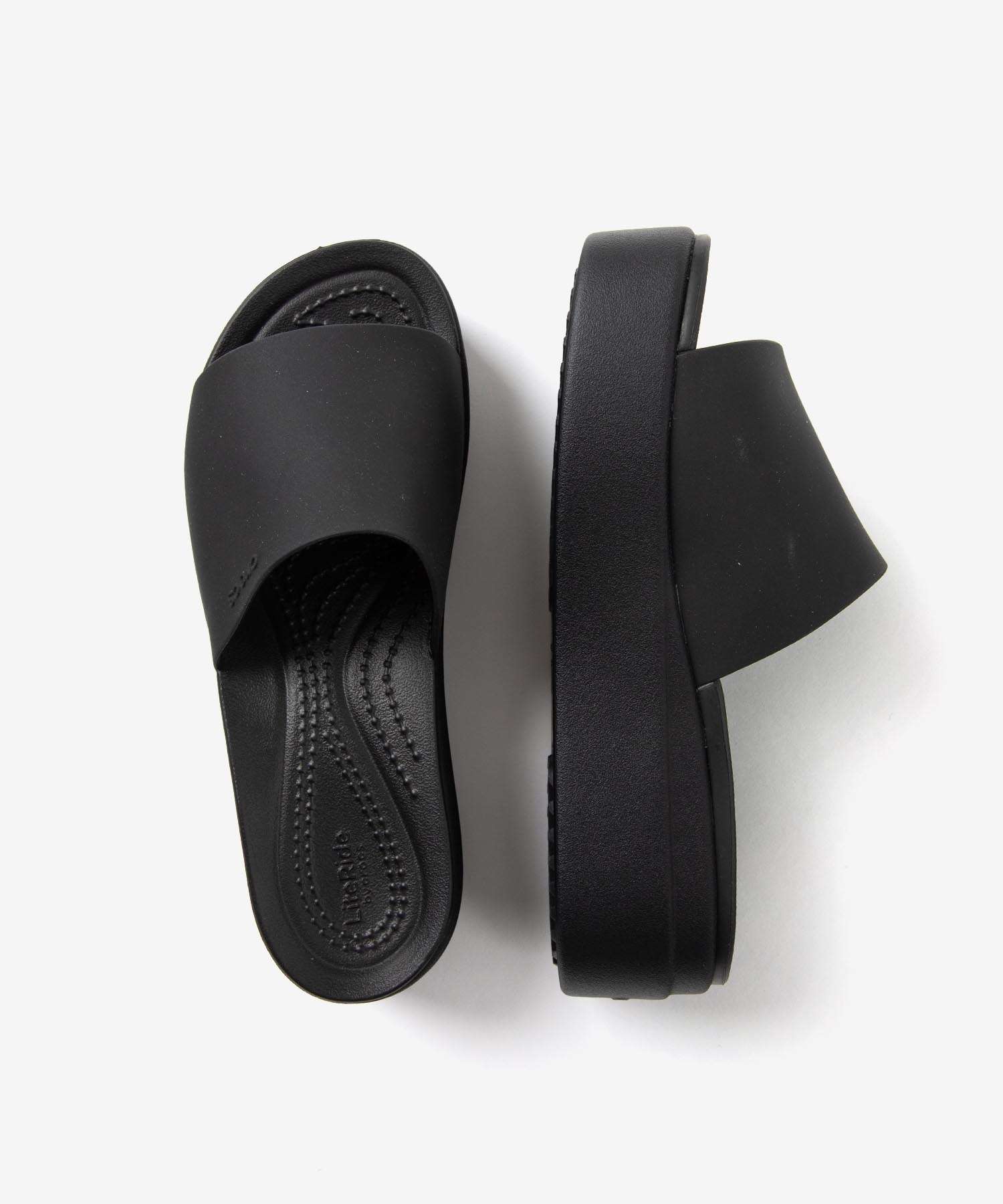 クロックス crocs クロックス crocs Brooklyn Slide W ブルックリン スライド Footwear フットウェア 208728 （ブラック） ブラック