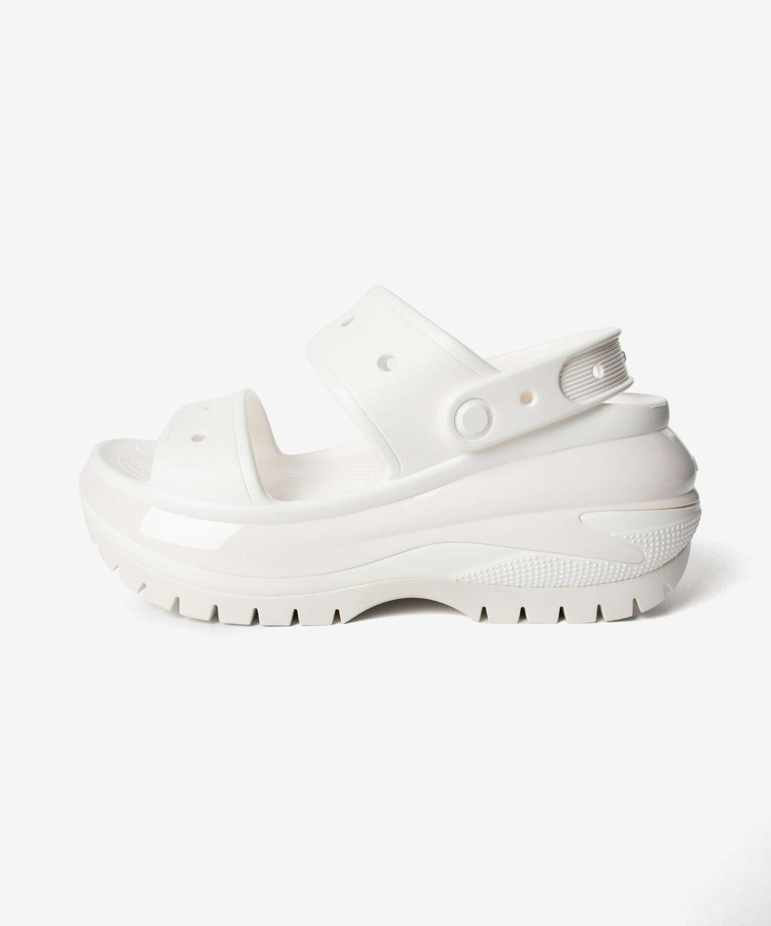 クロックス crocs クロックス crocs Classic Mega Crush Sandal W メガクラッシュサンダル Sandals サンダル 207989 （ホワイト） ホワイト