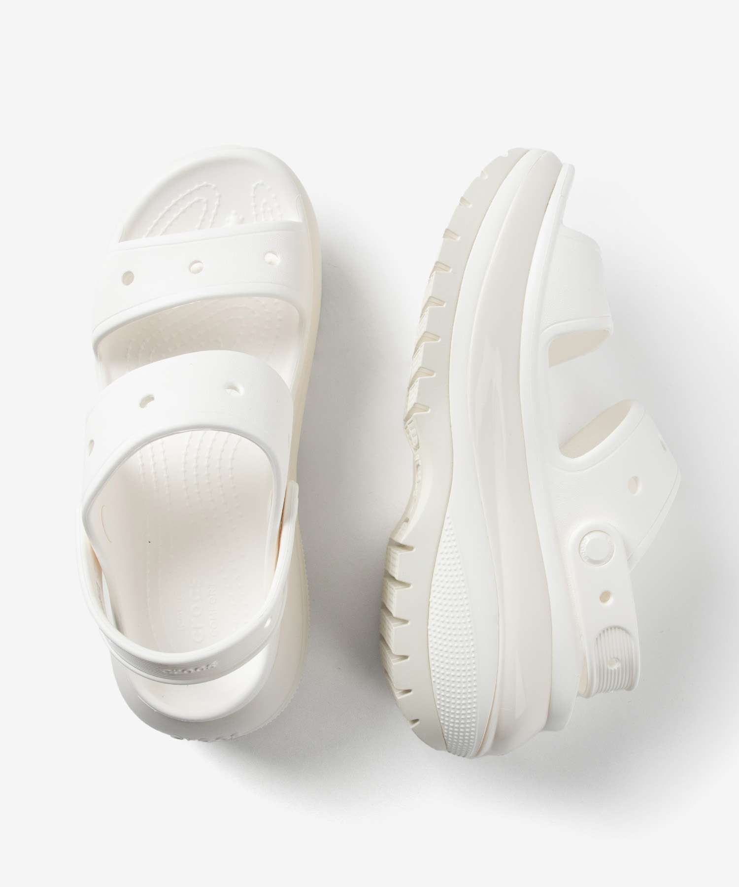 クロックス crocs クロックス crocs Classic Mega Crush Sandal W メガクラッシュサンダル Sandals サンダル 207989 （ホワイト） ホワイト