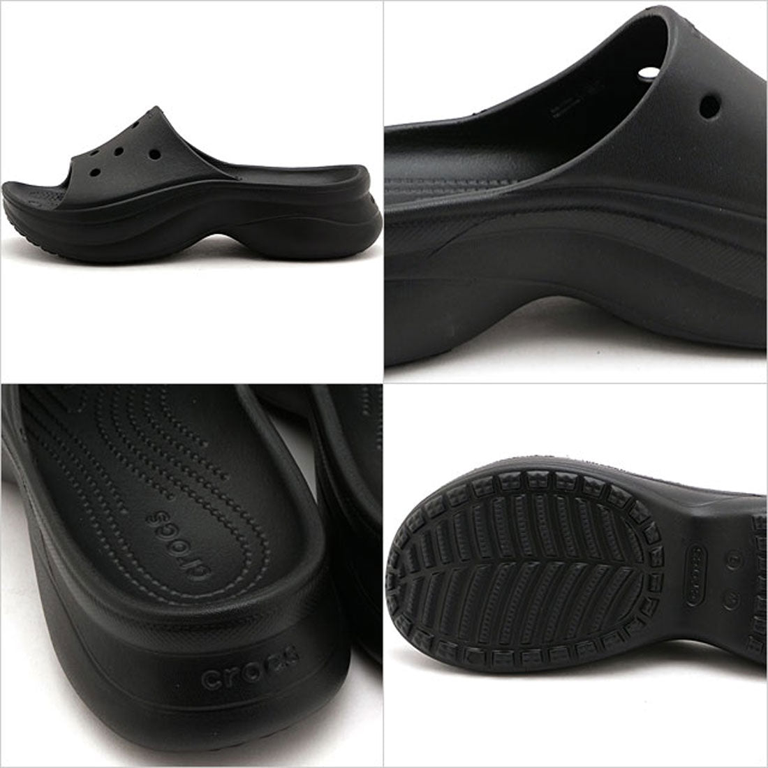 クロックス crocs Bae Slide Black [211108-001] （Black） Black