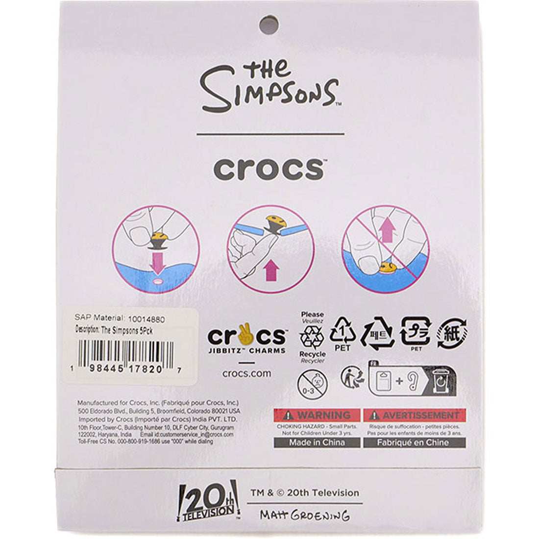 クロックス crocs JIBBITZ The Simpsons 5Pack [10014880 SS25] （他） 他
