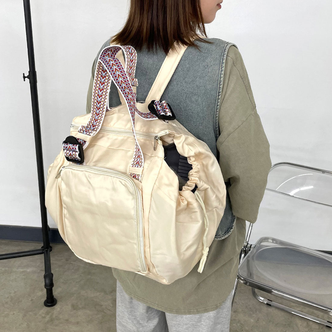 シーアールビー CRB 撥水マルチトラベルトートバッグ （ベージュ） ベージュ