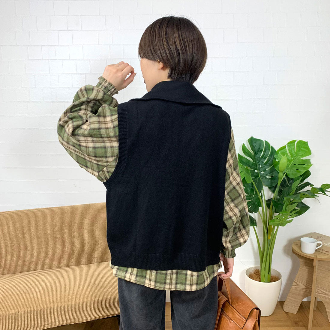シーアールビー CRB ハーフジップベスト